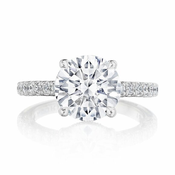 Tacori Dantela Round Solitaire Engagement Ring with Round Diamond Size 5.5 - Picture 6 of 14